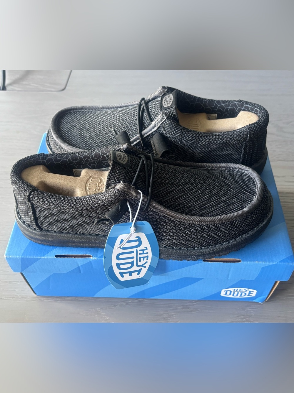 Hey Dude Men's Slip-On Casual Shoes in Black